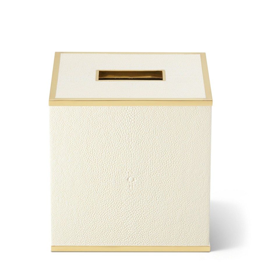 Home Decor AERIN Bathroom Decor | Classic Shagreen Tissue Box Cover