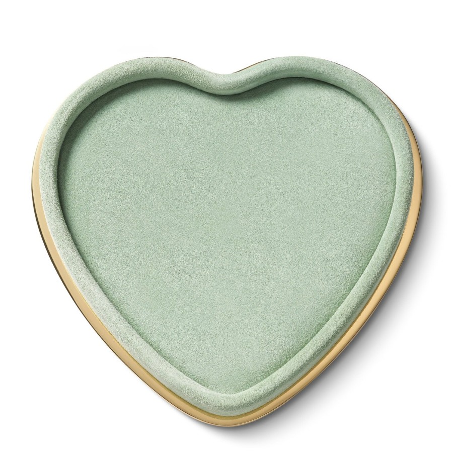 Home Decor AERIN Decorative Trays | Valentina Suede Heart Tray