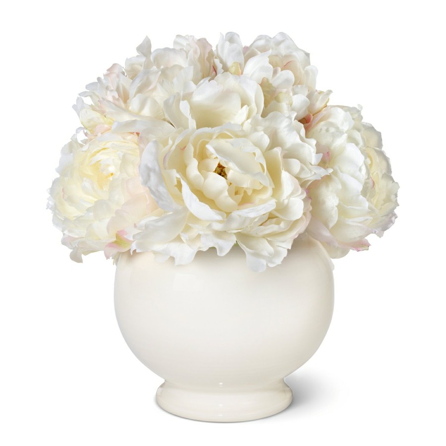 Home Decor AERIN x Diane James Vases & Cachepots | Cream Peony And Siena Cachepot