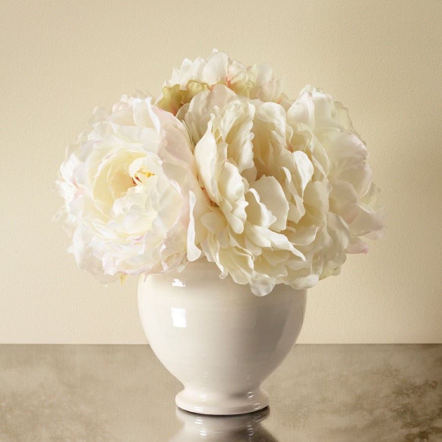 Home Decor AERIN x Diane James Vases & Cachepots | Cream Peony And Siena Cachepot