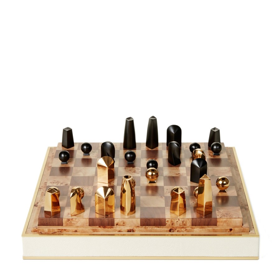 Home Decor AERIN Games | Shagreen Chess Set