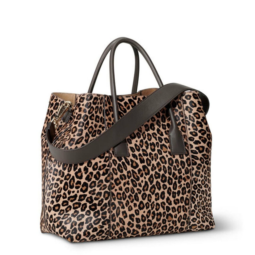 Fashion AERIN Handbags, Purses & Totes | Leopard Mini Weekender