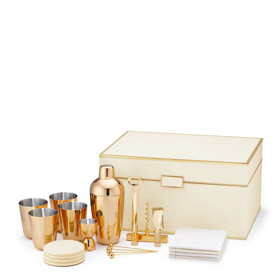 Tabletop & Bar AERIN Barware | Classic Shagreen Bar Set