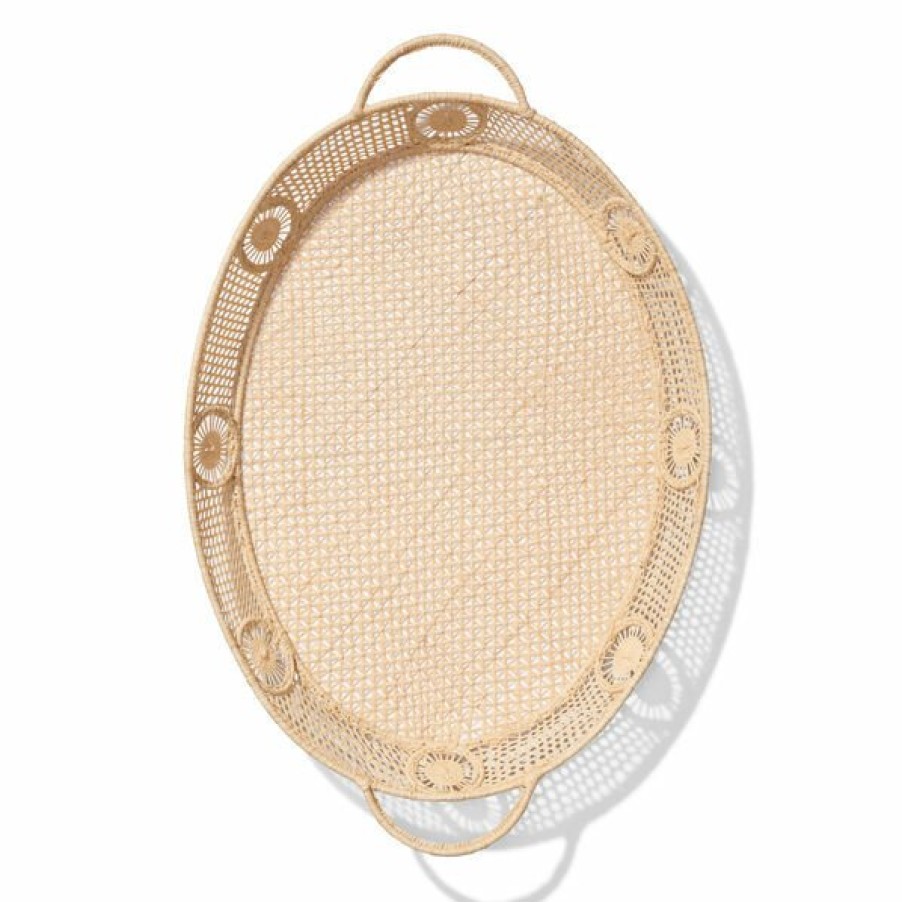 Home Decor AERIN Decorative Trays | Raffia Oval Tray