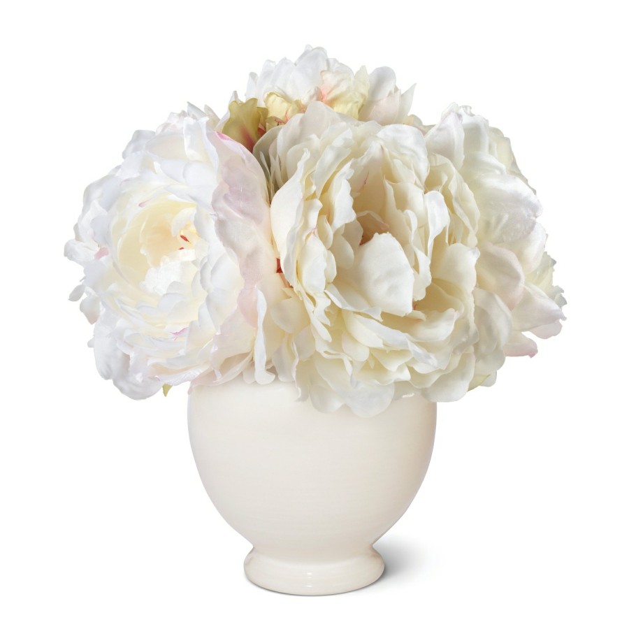 Home Decor AERIN x Diane James Vases & Cachepots | Cream Peony And Siena Small Vase