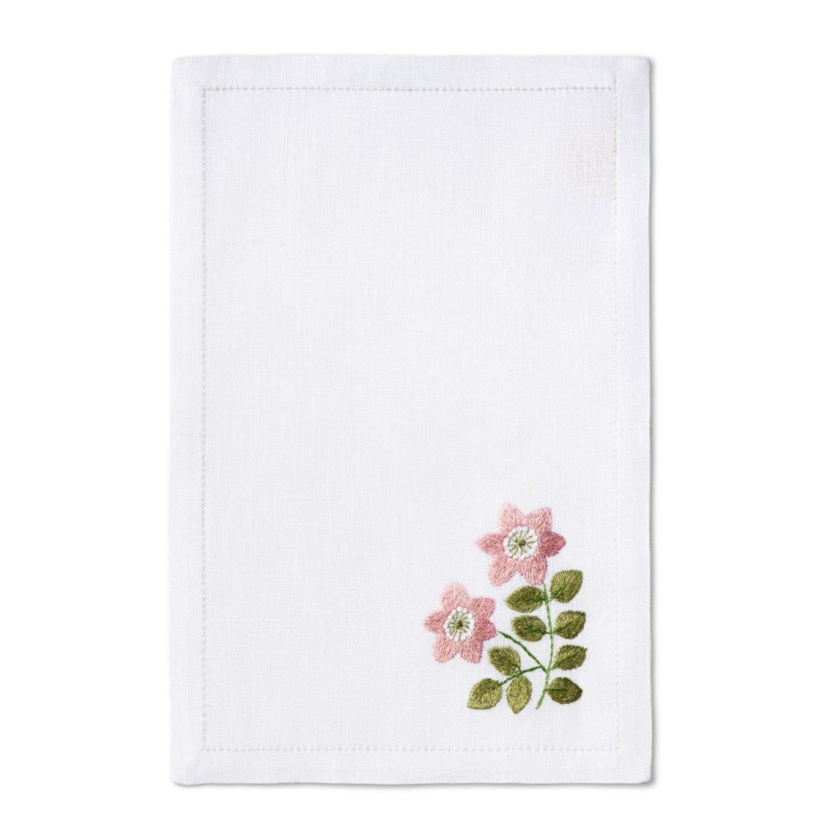 Tabletop & Bar AERIN Napkins | Wildflower Embroidered Cocktail Napkin, Set Of 4