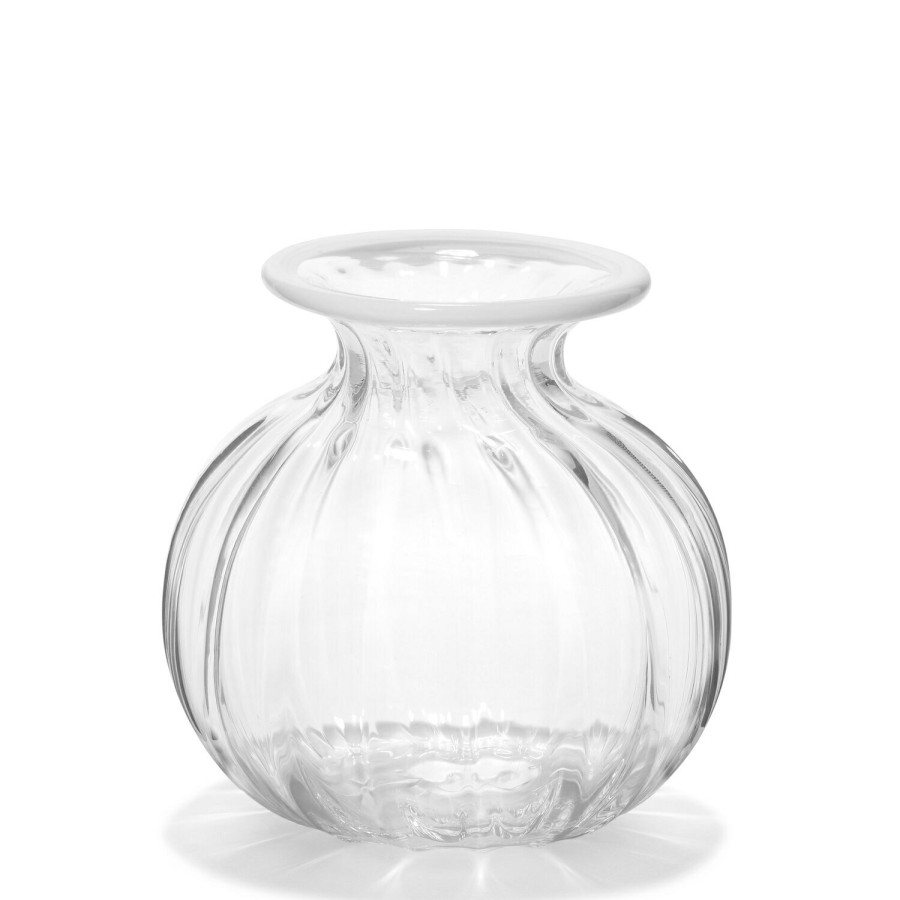 Home Decor AERIN Vases & Cachepots | Clementina Vertical Optic Texture Mini Bud Vase