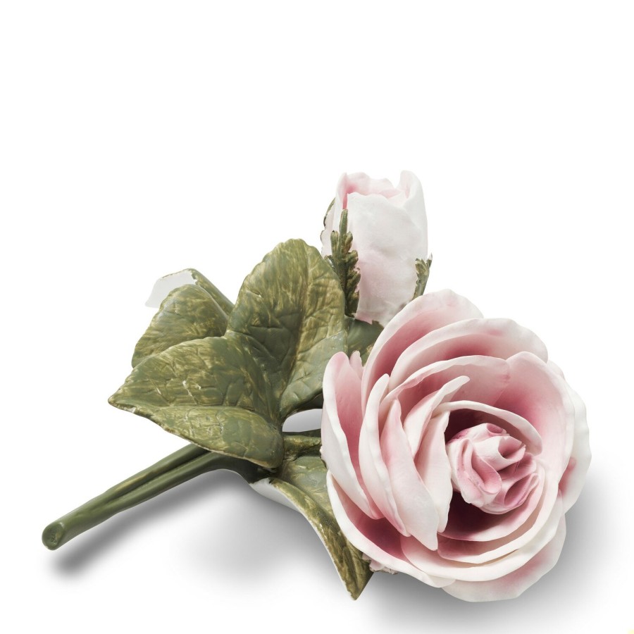 Home Decor AERIN Objets & Sculptures | Porcelain Rose With Bud