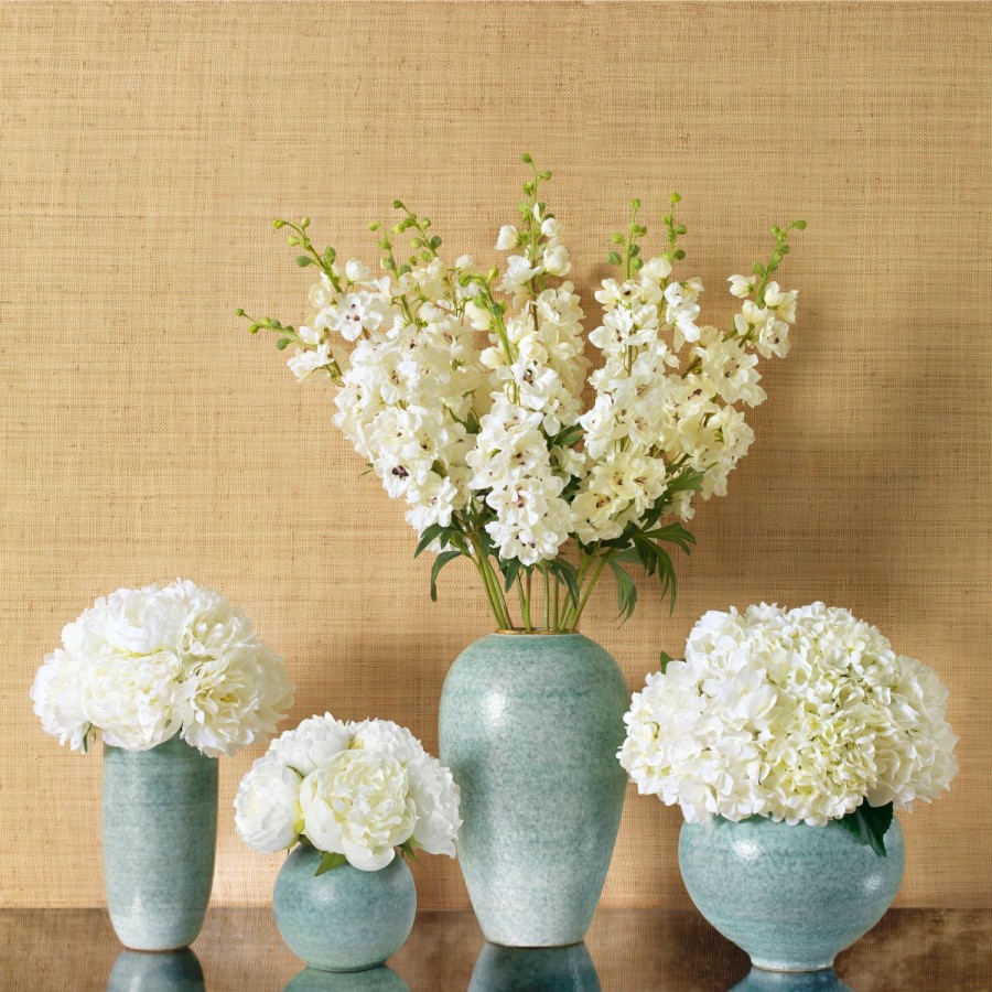 Home Decor AERIN x Diane James Floral Arrangements | White Delphinium And Calinda Tapered Vase