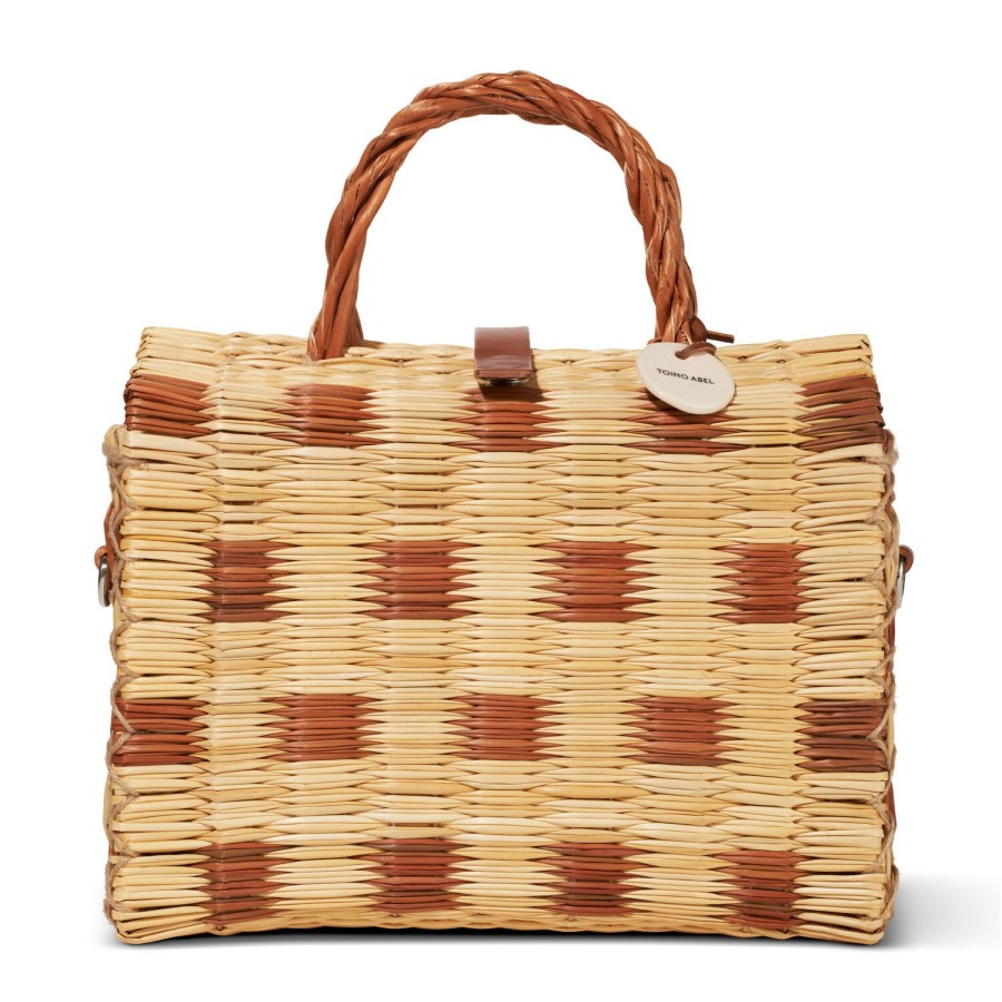 Fashion Toino Abel Handbags, Purses & Totes | Maria Brown Basket Bag