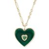 Fashion AERIN x Brent Neale Jewelry | Large Tourmaline Puff Heart Necklace