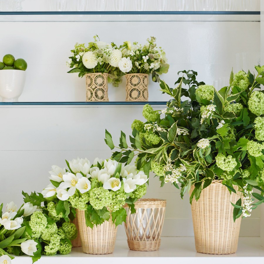 Home Decor AERIN Vases & Cachepots | Freya Wicker Vase