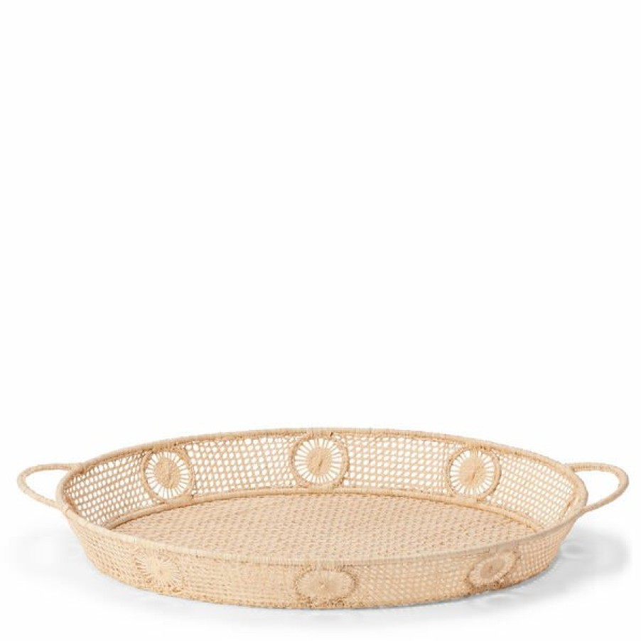 Tabletop & Bar AERIN Serveware | Raffia Oval Tray