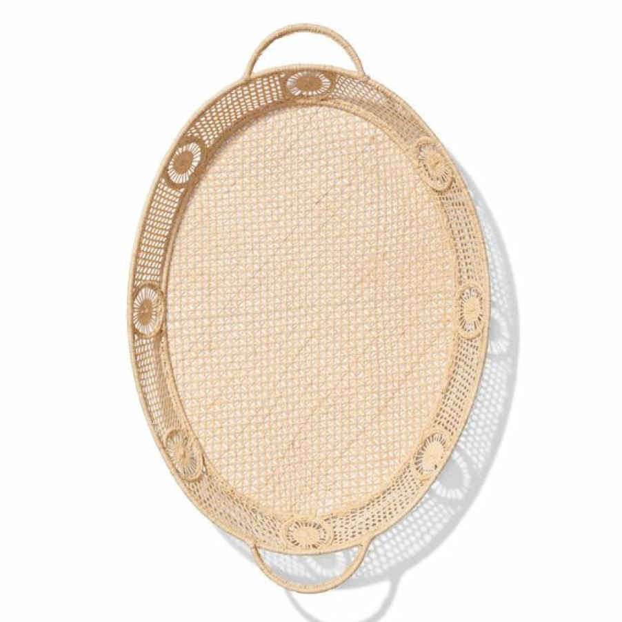 Tabletop & Bar AERIN Serveware | Raffia Oval Tray