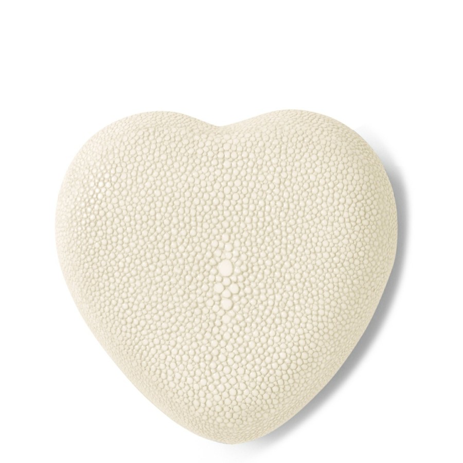 Home Decor AERIN Jewelry & Decorative Boxes | Shagreen Heart Box