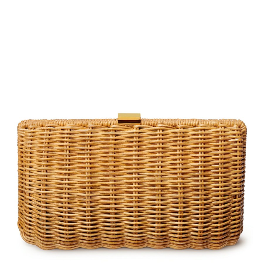 Fashion AERIN Clutches & Pouches | Adelina Wicker Clutch