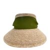 Fashion Sarah Bray Hats & Hair Accessories | Clematis Bucket Hat With Olive Grosgrain Ribbon