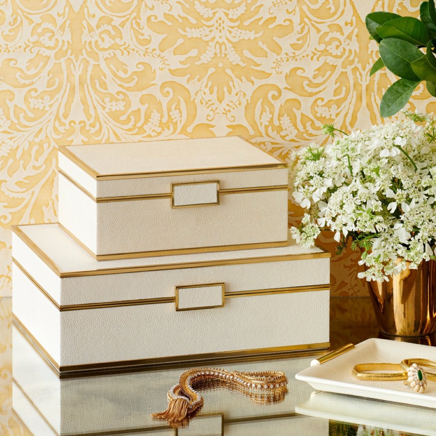 Home Decor AERIN Jewelry & Decorative Boxes | Classic Shagreen Jewelry Box