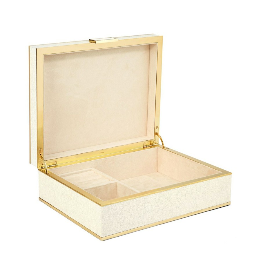 Home Decor AERIN Jewelry & Decorative Boxes | Classic Shagreen Jewelry Box