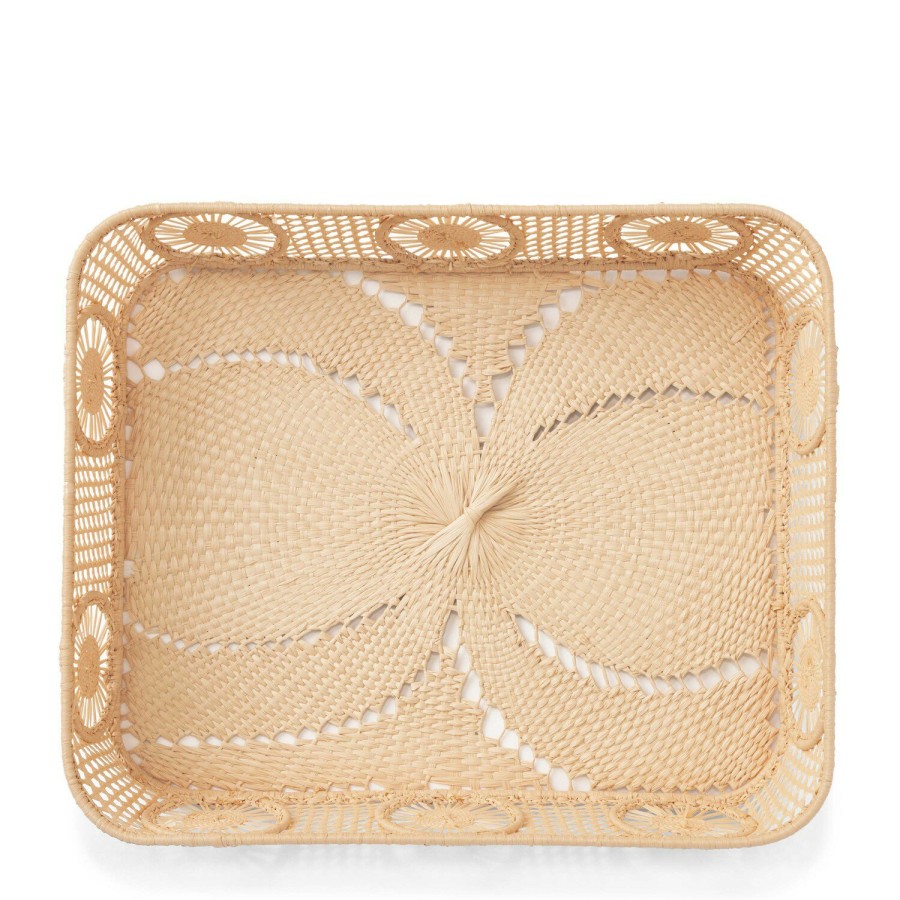 Home Decor AERIN Office Accessories | Raffia Desk Tray