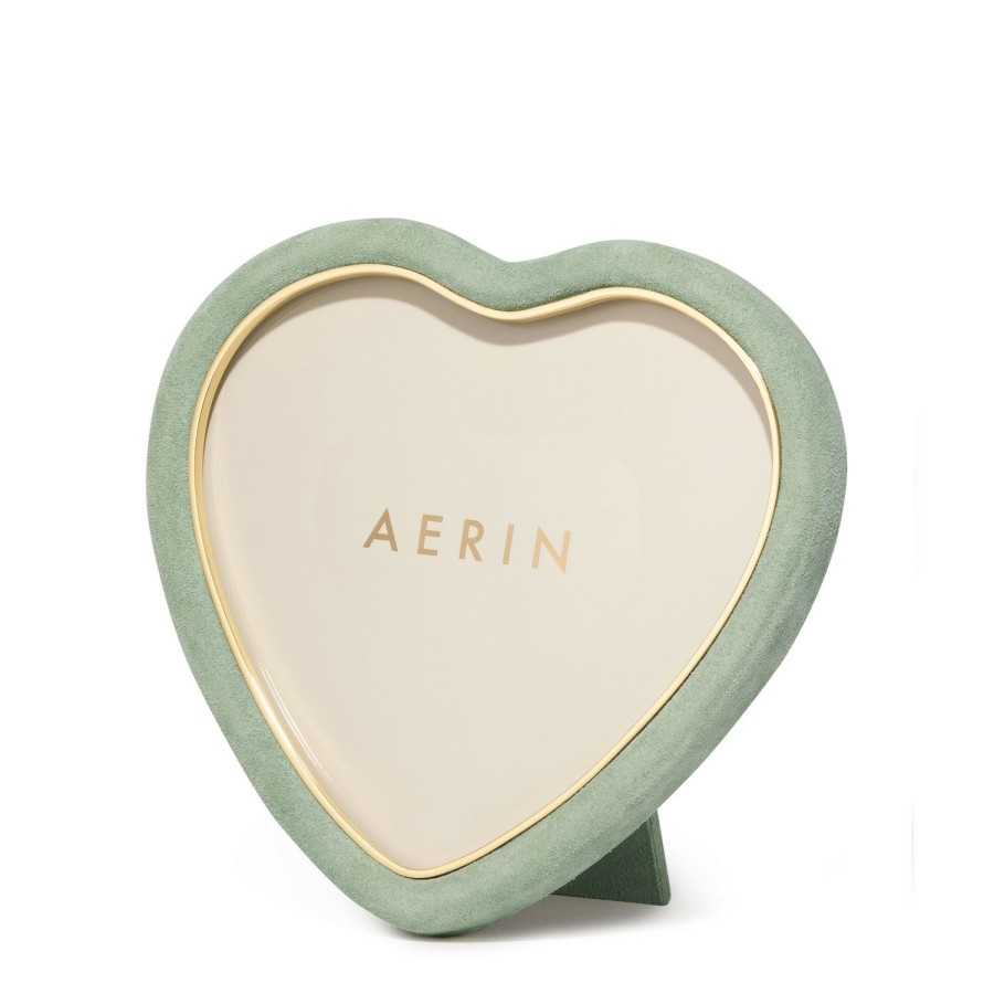 Home Decor AERIN Picture Frames | Valentina Suede Heart Frame