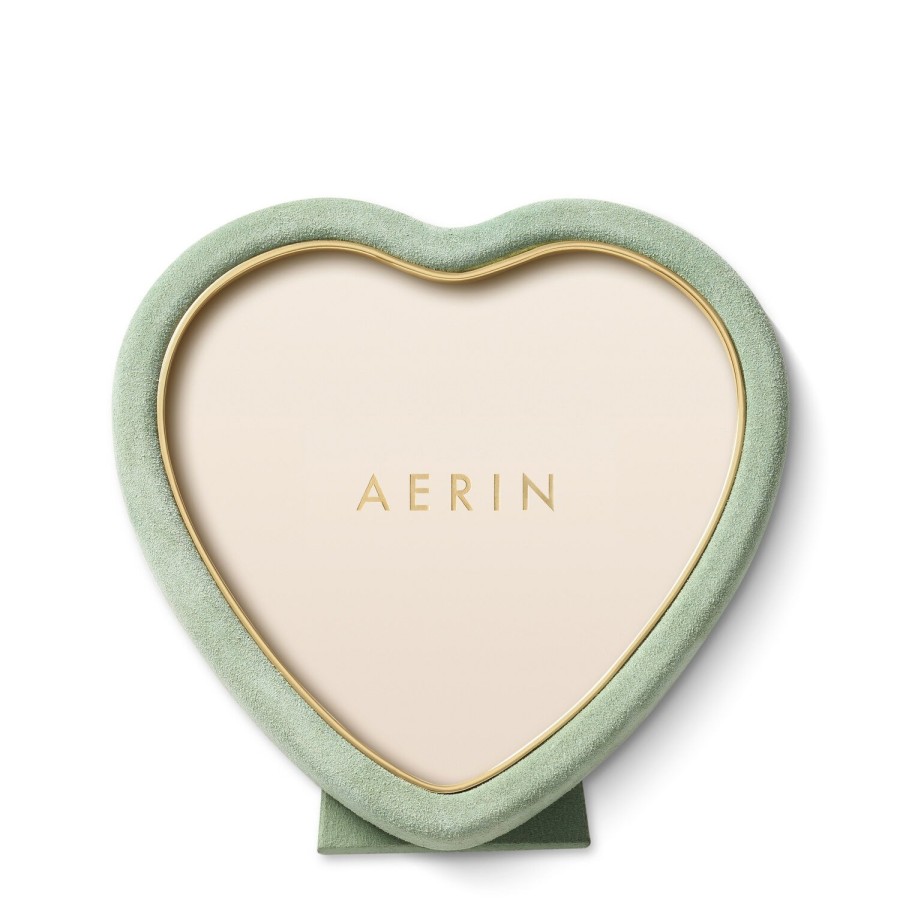 Home Decor AERIN Picture Frames | Valentina Suede Heart Frame