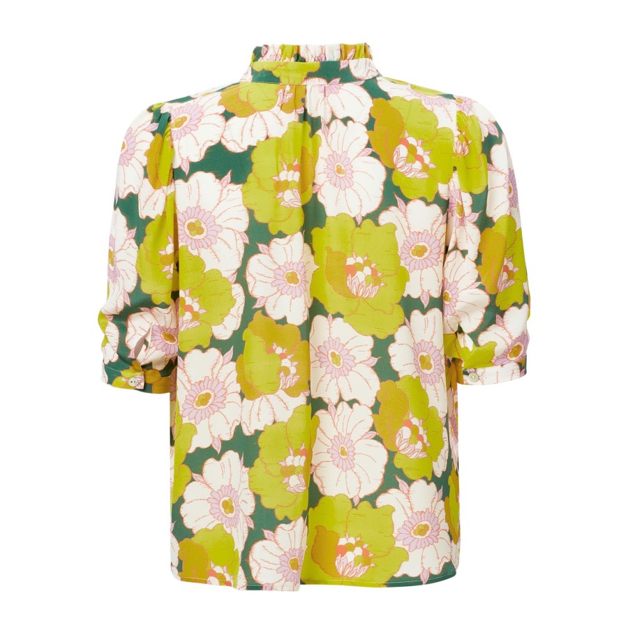 Fashion Alix of Bohemia Tops & Knitwear | Winnie Citrus Blossom Silk Shirt