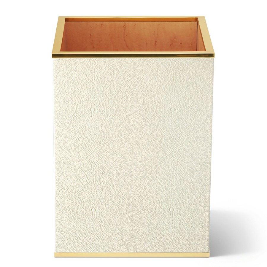 Home Decor AERIN Bathroom Decor | Classic Shagreen Wastebasket