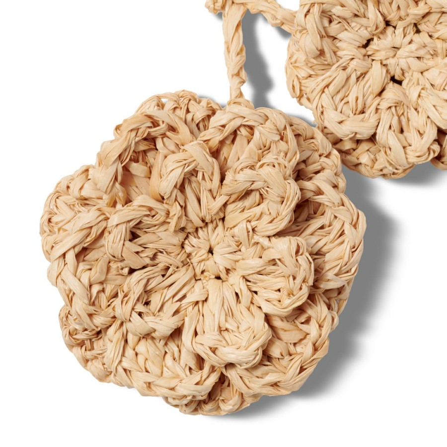 Fashion AERIN Beachwear | Flower Raffia Keychain